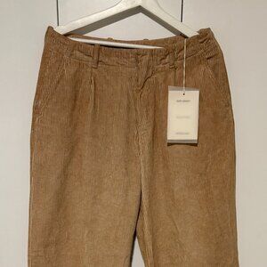 BNWT Our Legacy Borrowed Chino - Oat Linen Blend Wide Fit Corduroy Pants 30-31
